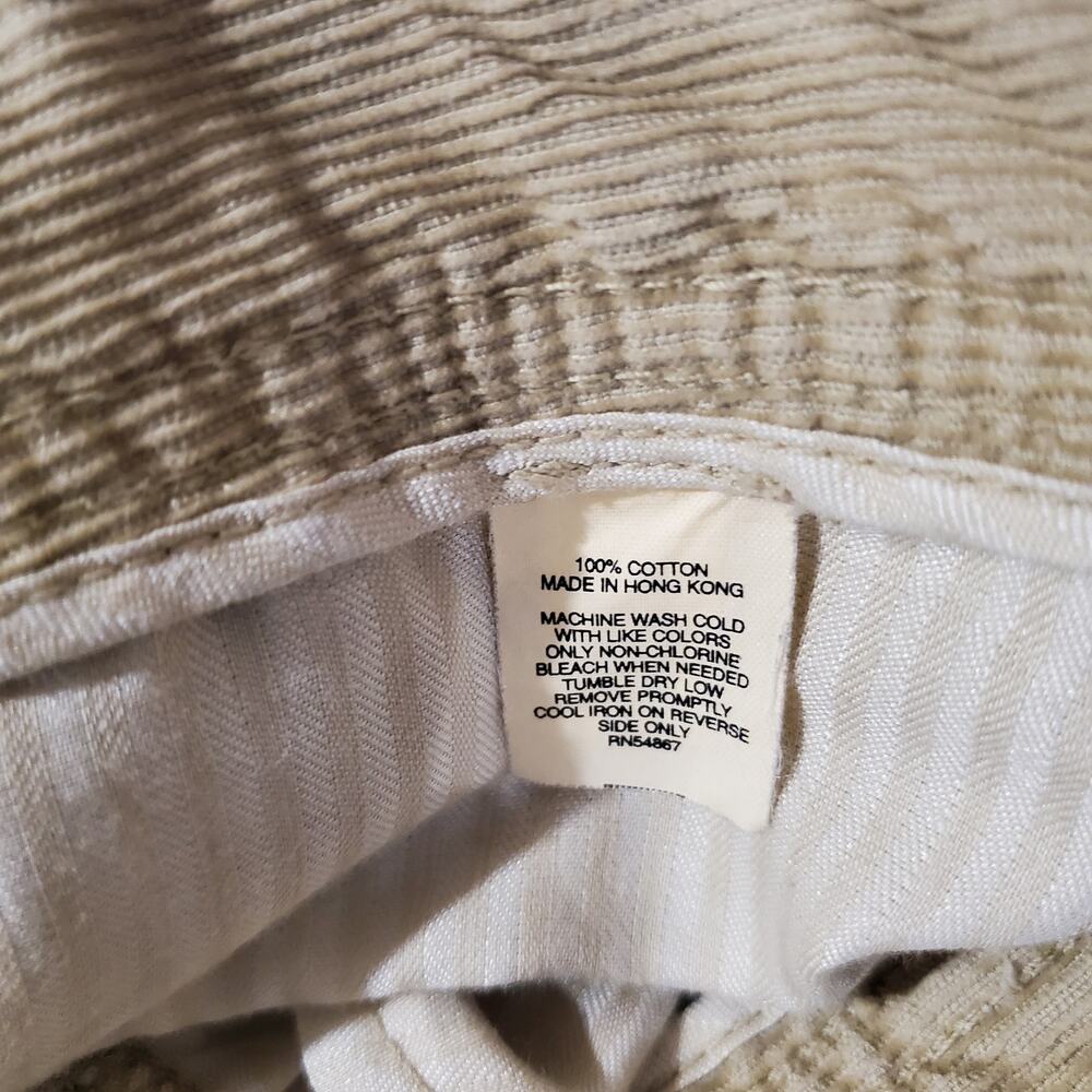 Express VTG Y2K Corduroy Bootcut Pants Womens Size 4 Mid Rise Tan Beige Cotton - Picture 7 of 9